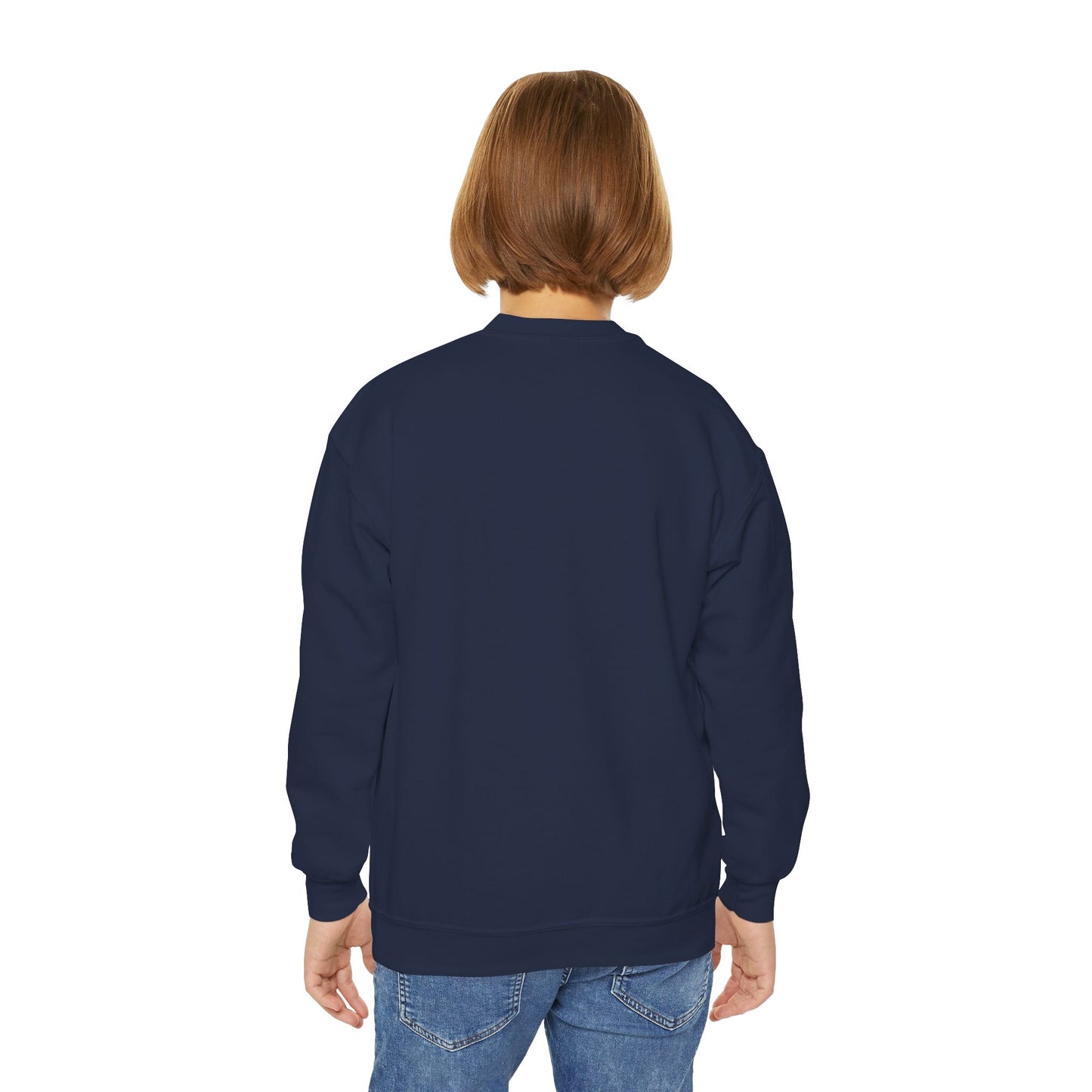 Girl Crewneck Sweatshirt — Cozy 50/50 Cotton-Poly Blend for School & Sports