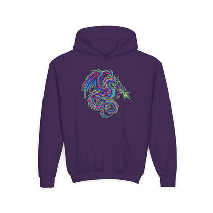 Youth Hooded Sweatshirt - Ultra-Soft Preshrunk Fleece with Kangaroo Pocket