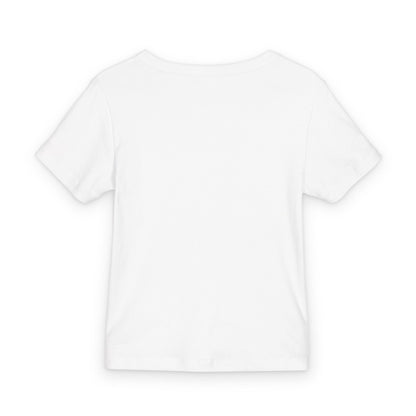Organic Rib Baby Tee — Slim Fit Flattering Ribbed Baby Tee