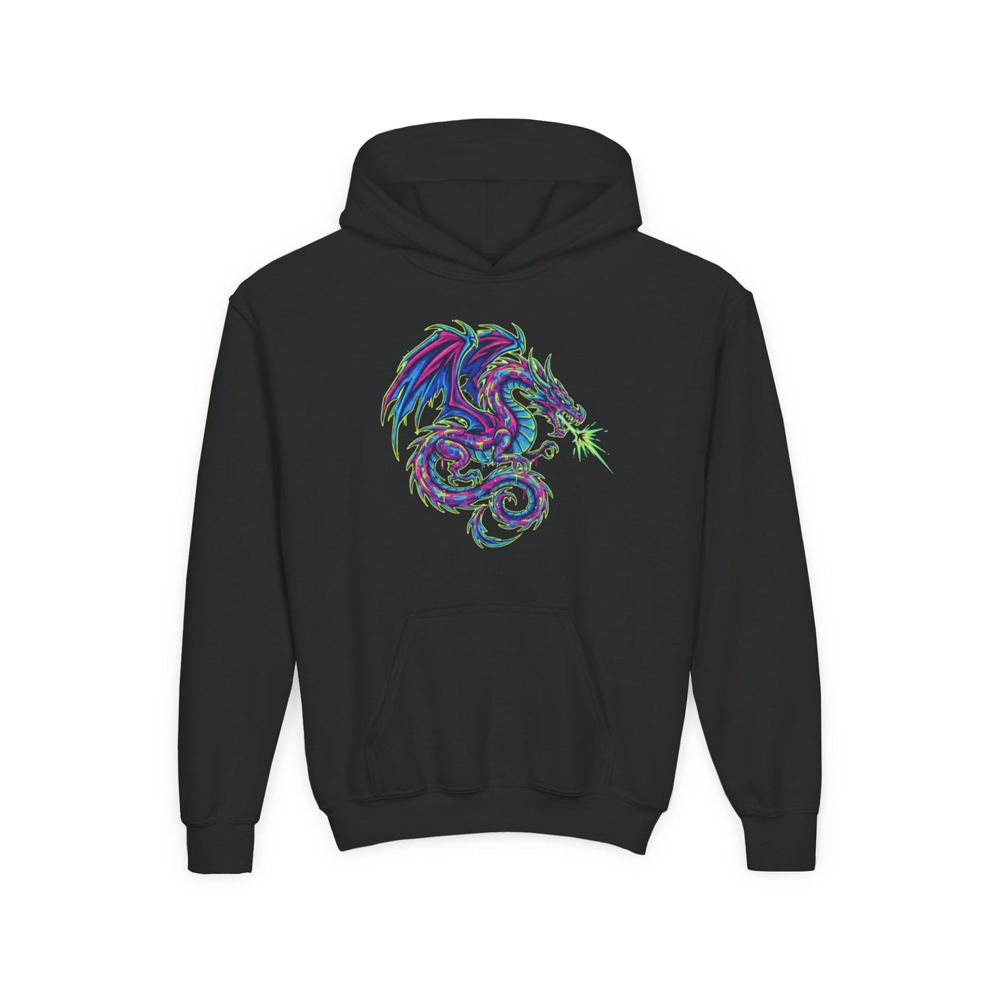 Youth Hooded Sweatshirt - Ultra-Soft Preshrunk Fleece with Kangaroo Pocket