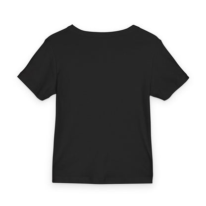 Organic Rib Baby Tee — Slim Fit Flattering Ribbed Baby Tee
