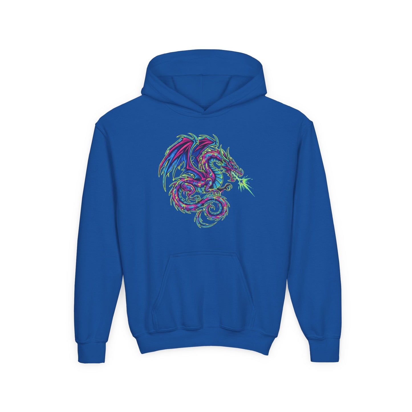 Youth Hooded Sweatshirt - Ultra-Soft Preshrunk Fleece with Kangaroo Pocket