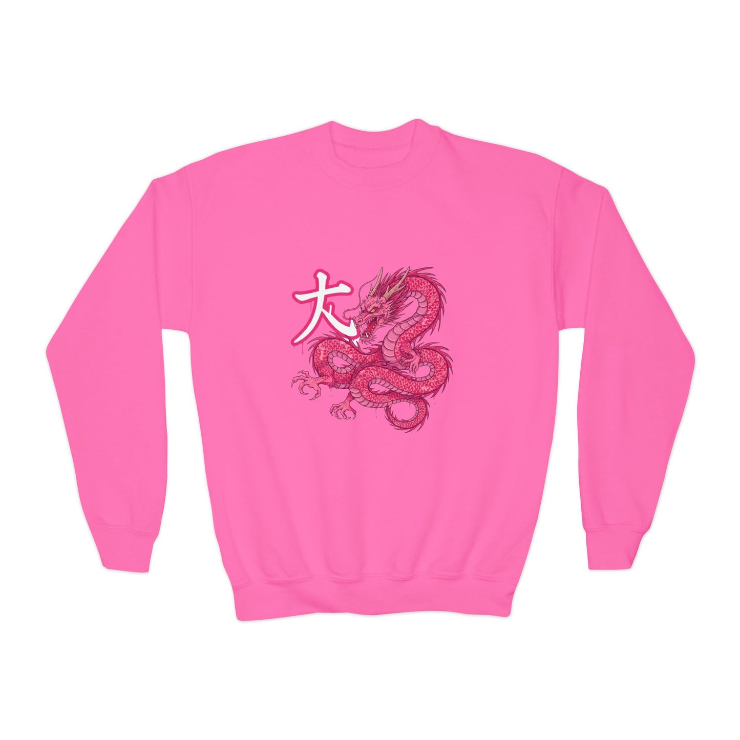 Girl Crewneck Sweatshirt — Cozy 50/50 Cotton-Poly Blend for School & Sports