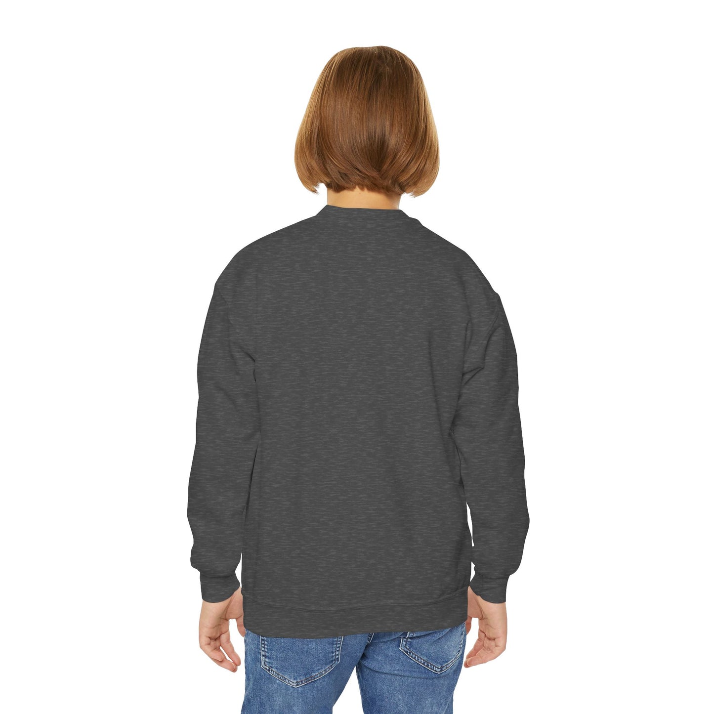 Girl Crewneck Sweatshirt — Cozy 50/50 Cotton-Poly Blend for School & Sports