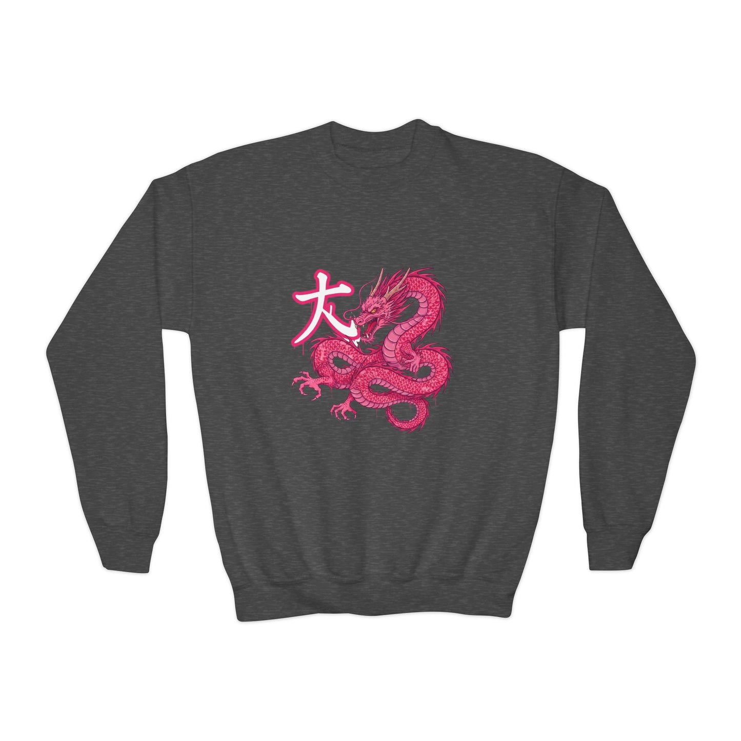 Girl Crewneck Sweatshirt — Cozy 50/50 Cotton-Poly Blend for School & Sports