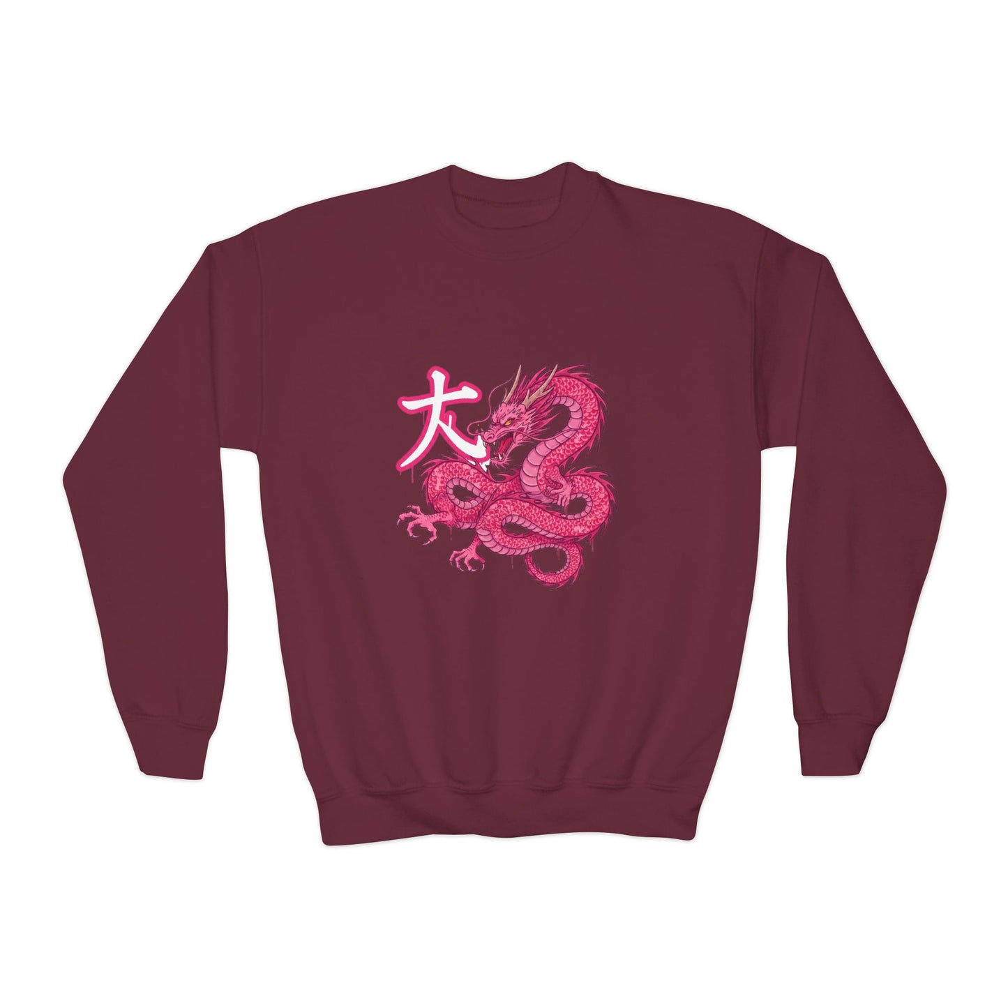 Girl Crewneck Sweatshirt — Cozy 50/50 Cotton-Poly Blend for School & Sports