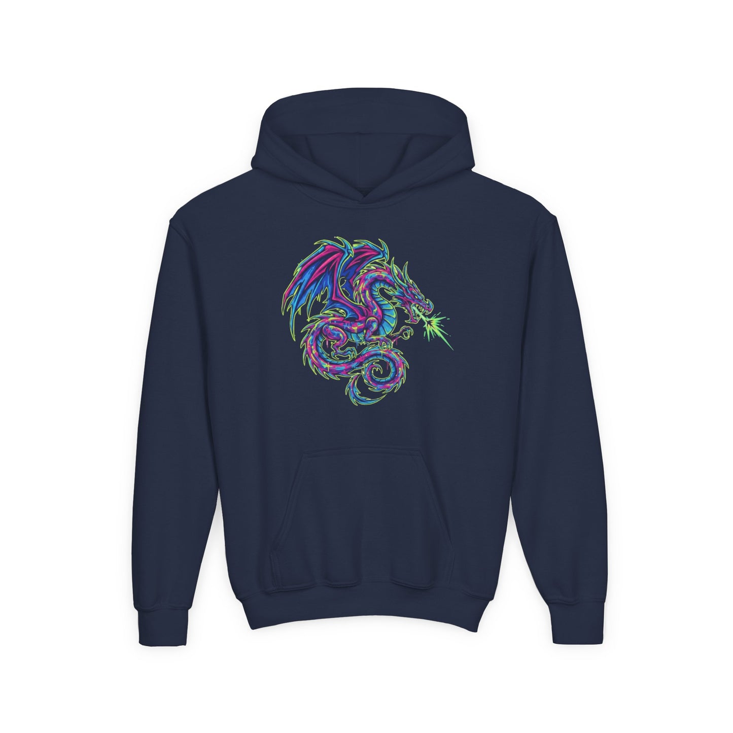 Youth Hooded Sweatshirt - Ultra-Soft Preshrunk Fleece with Kangaroo Pocket