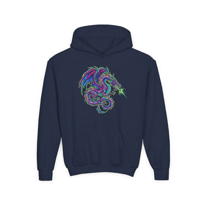 Youth Hooded Sweatshirt - Ultra-Soft Preshrunk Fleece with Kangaroo Pocket