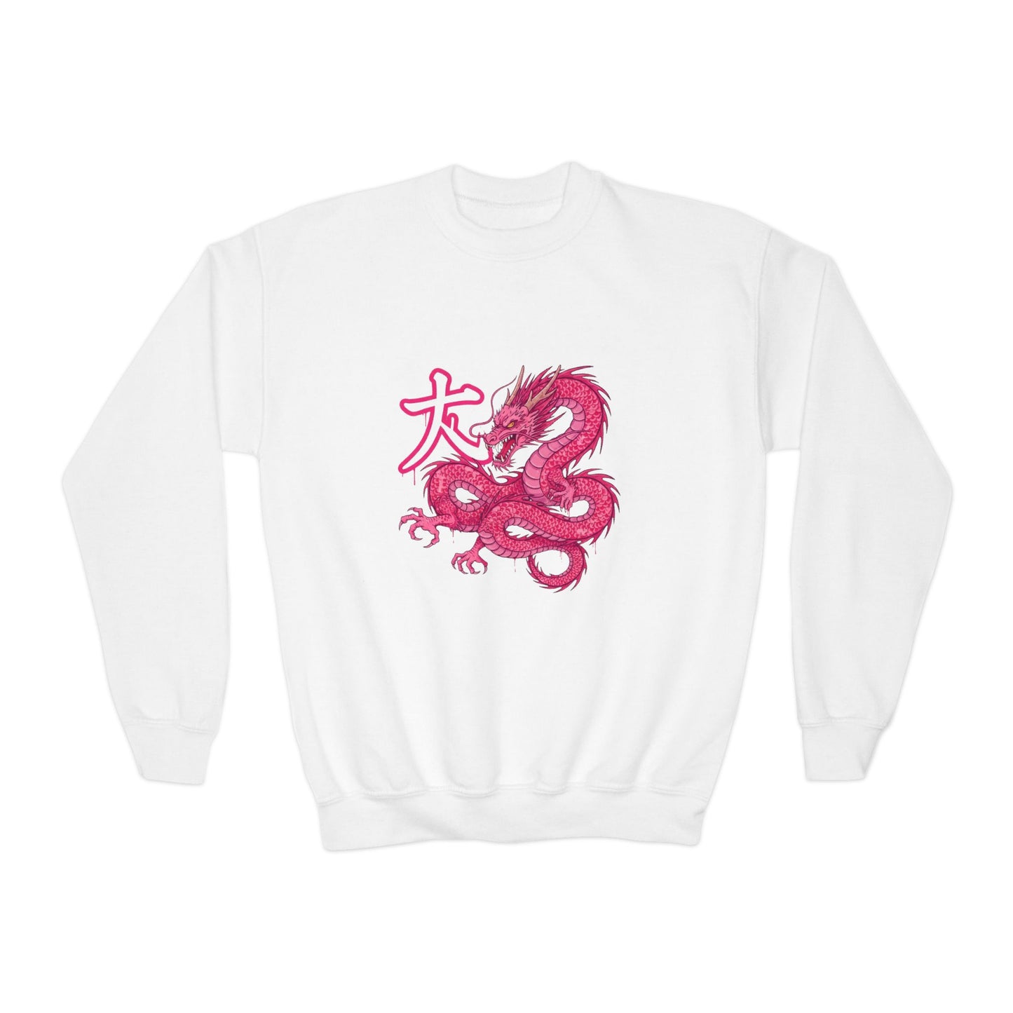 Girl Crewneck Sweatshirt — Cozy 50/50 Cotton-Poly Blend for School & Sports