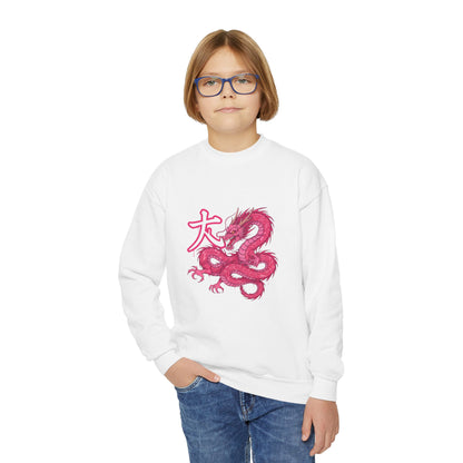 Girl Crewneck Sweatshirt — Cozy 50/50 Cotton-Poly Blend for School & Sports