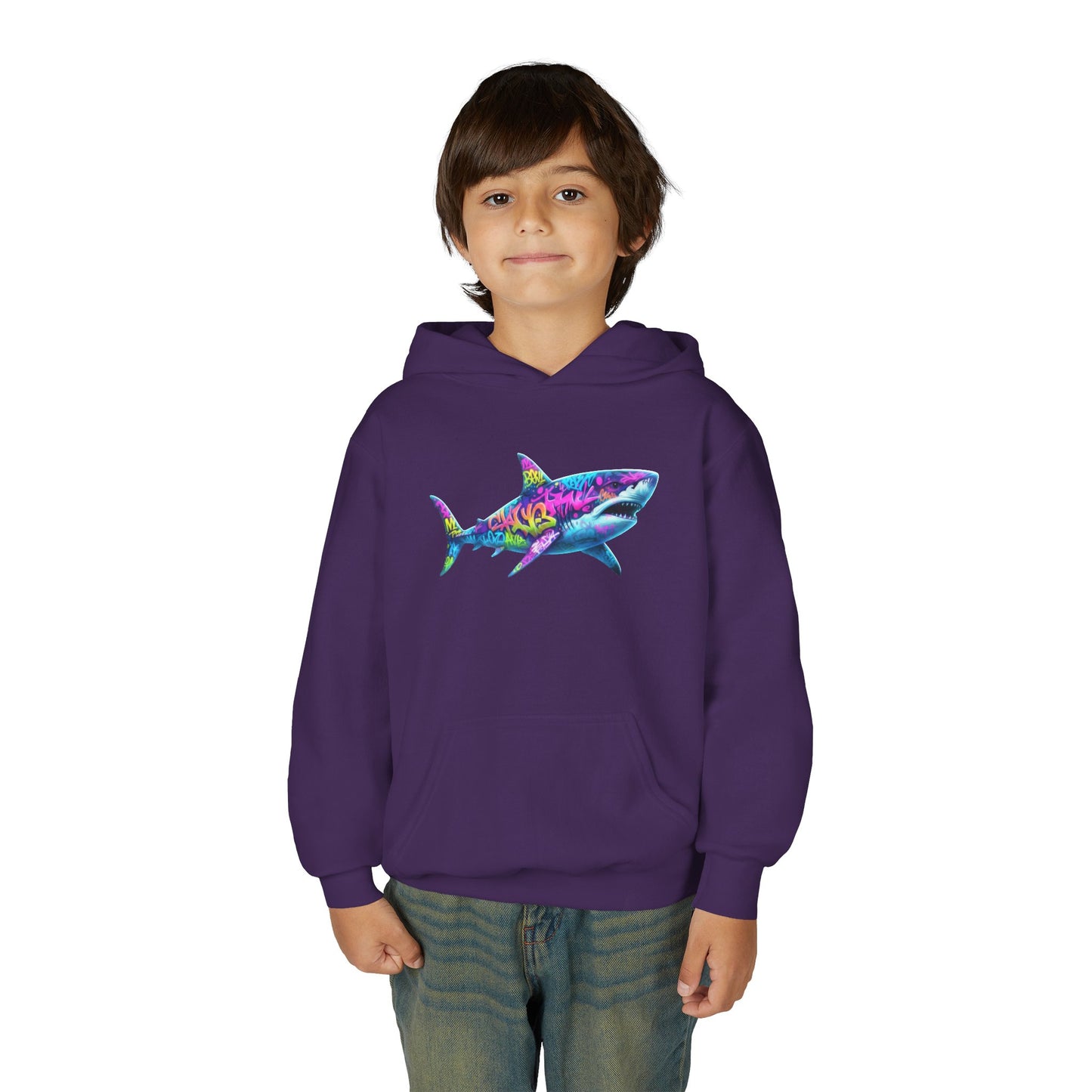 Boys Hooded Sweatshirt — Ultra-Soft Preshrunk Fleece, Kangaroo Pocket