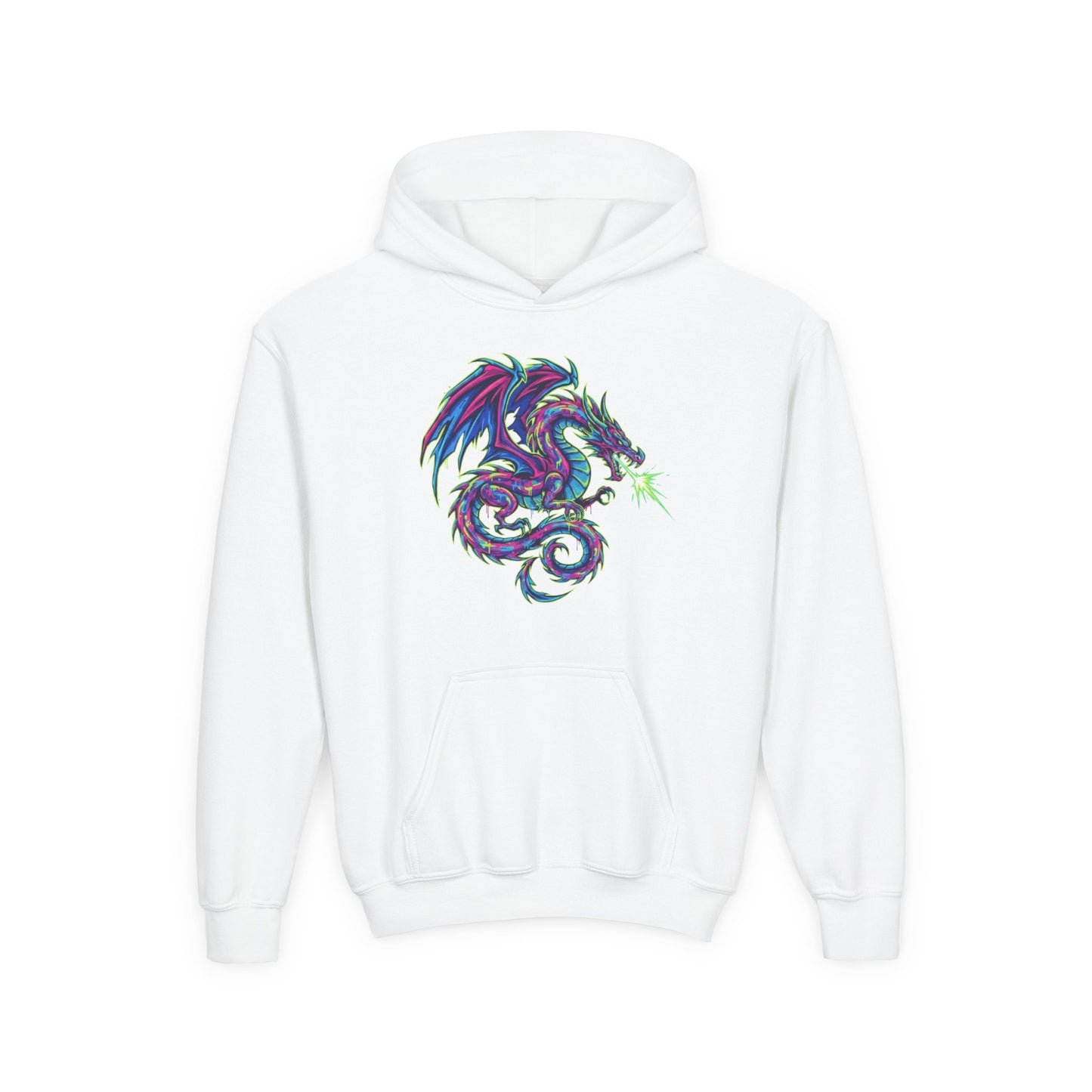 Youth Hooded Sweatshirt - Ultra-Soft Preshrunk Fleece with Kangaroo Pocket