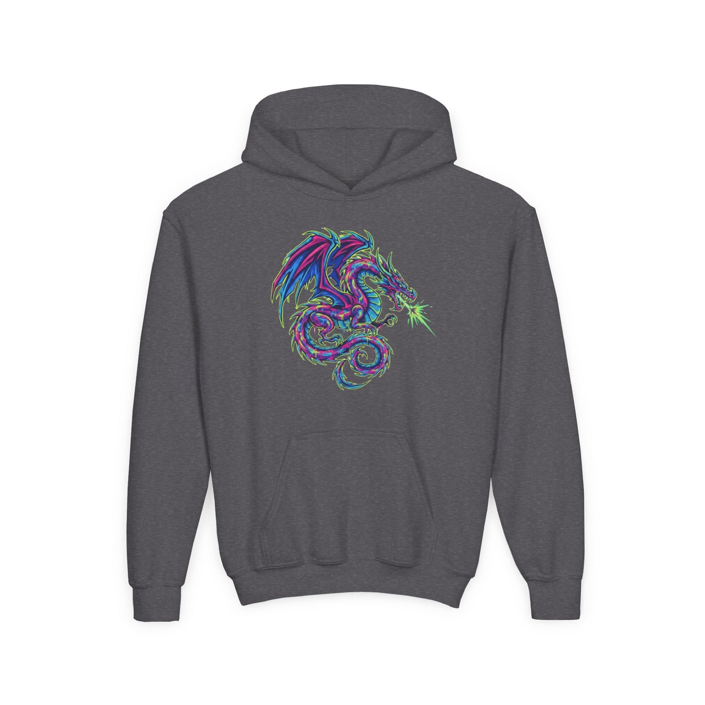 Youth Hooded Sweatshirt - Ultra-Soft Preshrunk Fleece with Kangaroo Pocket