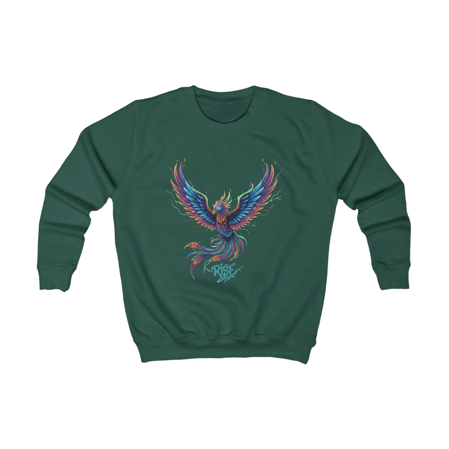 Custom Girls Sweatshirt — Personalized Youth Crewneck, Durable Cotton-Blend