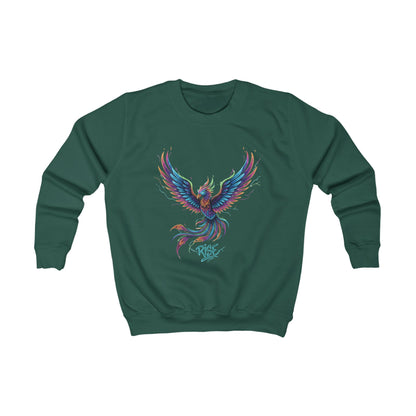 Custom Girls Sweatshirt — Personalized Youth Crewneck, Durable Cotton-Blend