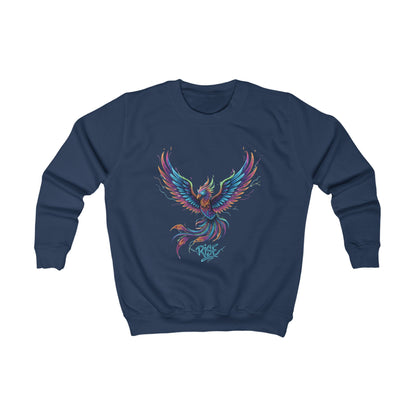 Custom Girls Sweatshirt — Personalized Youth Crewneck, Durable Cotton-Blend
