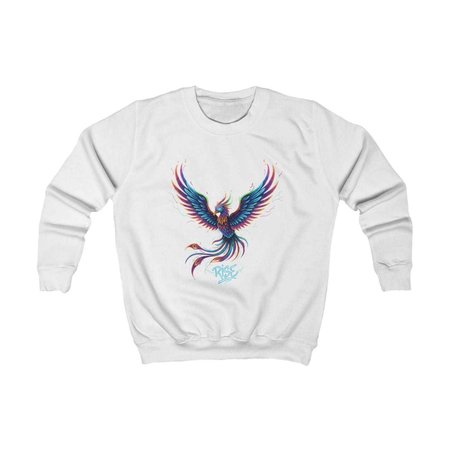 Custom Girls Sweatshirt — Personalized Youth Crewneck, Durable Cotton-Blend