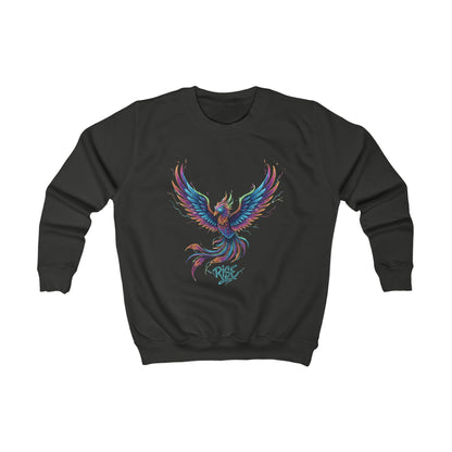 Custom Girls Sweatshirt — Personalized Youth Crewneck, Durable Cotton-Blend