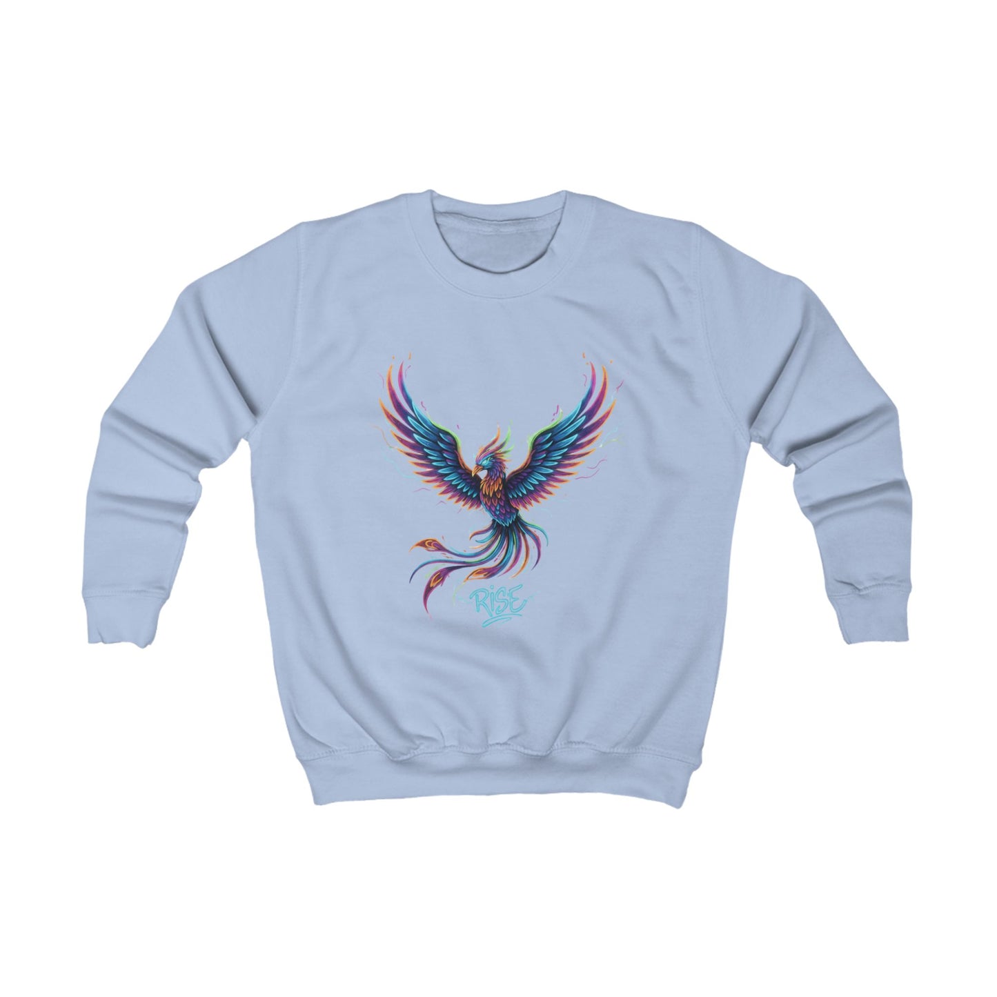 Custom Girls Sweatshirt — Personalized Youth Crewneck, Durable Cotton-Blend