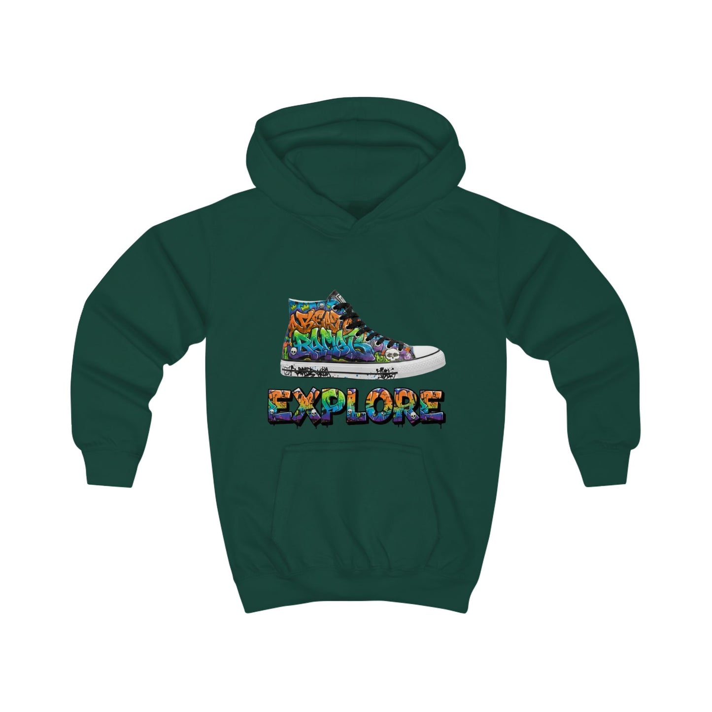 Girls Hoodie — Soft Cotton Blend Youth Pullover with Kangaroo Pocket