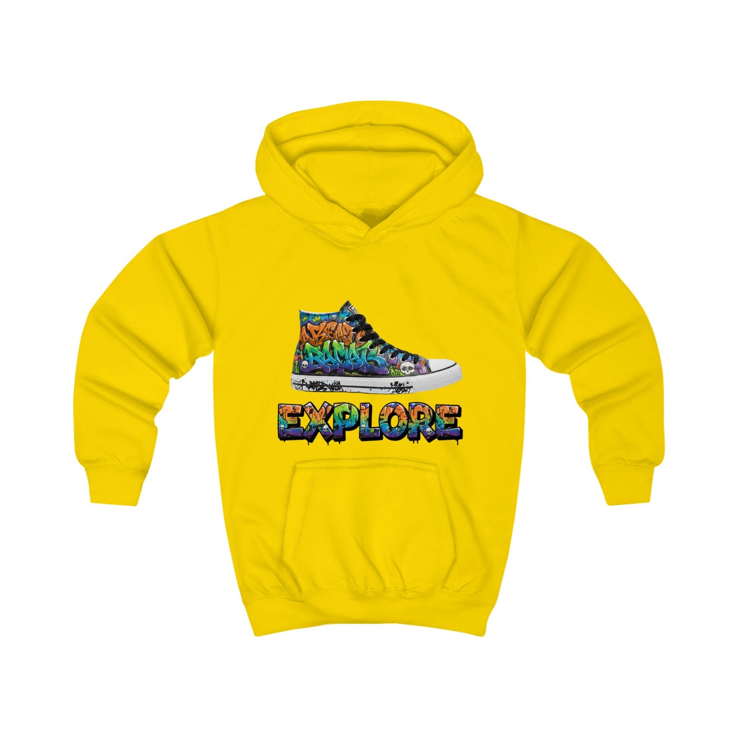 Girls Hoodie — Soft Cotton Blend Youth Pullover with Kangaroo Pocket